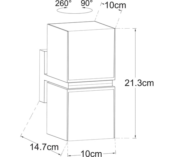 Уличный настенный светильник ARTE LAMP BELGRADE A5193AL-2BK