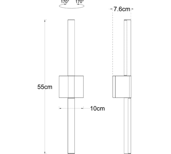 Уличный настенный светильник ARTE LAMP CALAMARO A5191AL-2BK