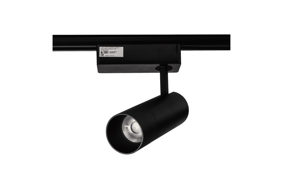 Спот SWG для трековых систем черный 10W 4000K TL28-BL-10-NW 00-00005726 ...