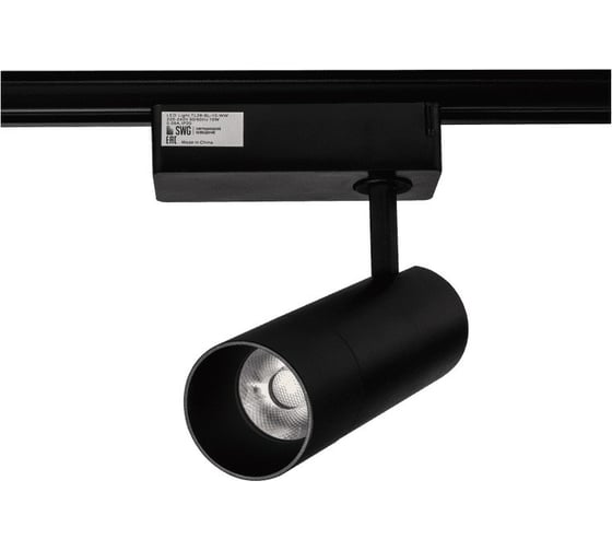Спот SWG для трековых систем черный 10W 4000K TL28-BL-10-NW 00-00005726