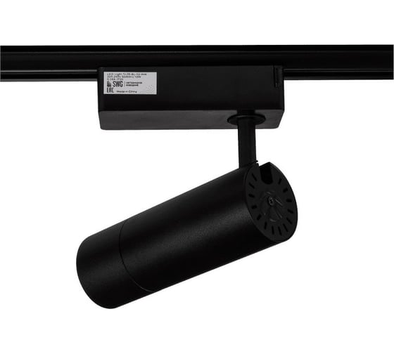 Спот SWG для трековых систем черный 10W 3000K TL28-BL-10-WW 00-00005725