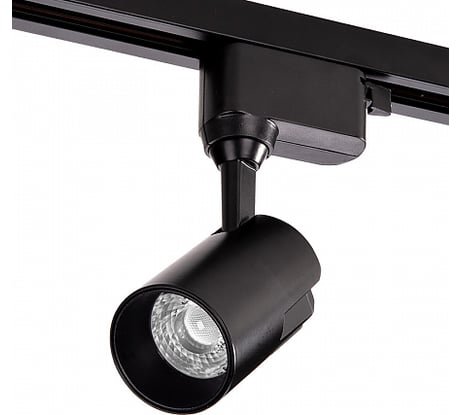 Трековый однофазный светильник на шинопровод Wolta 15Вт, 4000К черный WTL-15W/01B