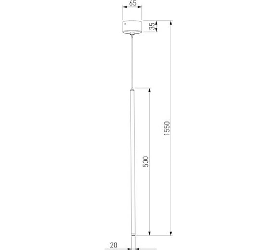 Подвесной светодиодный светильник Elektrostandard Flinn 4W 4000К черный 50263 LED a066779