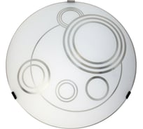 Светильник настенно-потолочный ЭЛЕТЕХ Галактика 300 НПБ 01-2x60-139 М16 матовый белый /кл.штамп металлик [ИМ] 1005206053