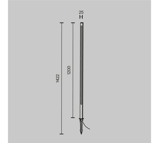 Ландшафтный светильник MAYTONI Pole O440FL-L18GF3K
