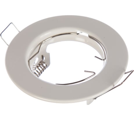 Встраиваемый светильник Ecola Light MR16 DL90 GU5.3 плоский Белый 30x80 /кd74/ FW1611EFY