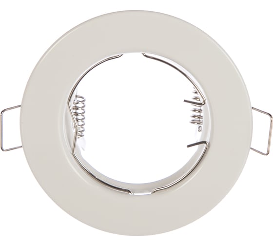 Встраиваемый светильник Ecola Light MR16 DL90 GU5.3 плоский Белый 30x80 /кd74/ FW1611EFY