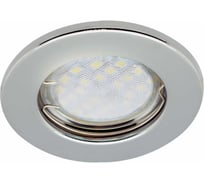 Встраиваемый светильник Ecola Light MR16 DL90 GU5.3 плоский Хром 30x80 /кd74/ FC1611EFY