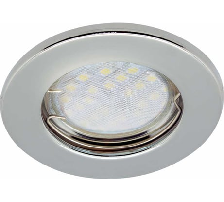 Встраиваемый светильник Ecola Light MR16 DL90 GU5.3 плоский Хром 30x80 /кd74/ FC1611EFY