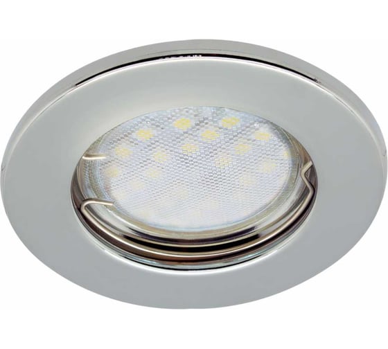 Встраиваемый светильник Ecola Light MR16 DL90 GU5.3 плоский Хром 30x80 /кd74/ FC1611EFY 1