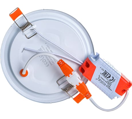 Встраиваемый светильник Ecola LED downlight Круглый даунлайт с драйвером 6W 220V 4200K 120x20 DRRV60ELC