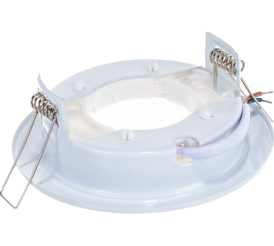 Светильник Ecola GX53 H4 без рефлектора /белый/ 38x106 /к+/ FW53H4ECB
