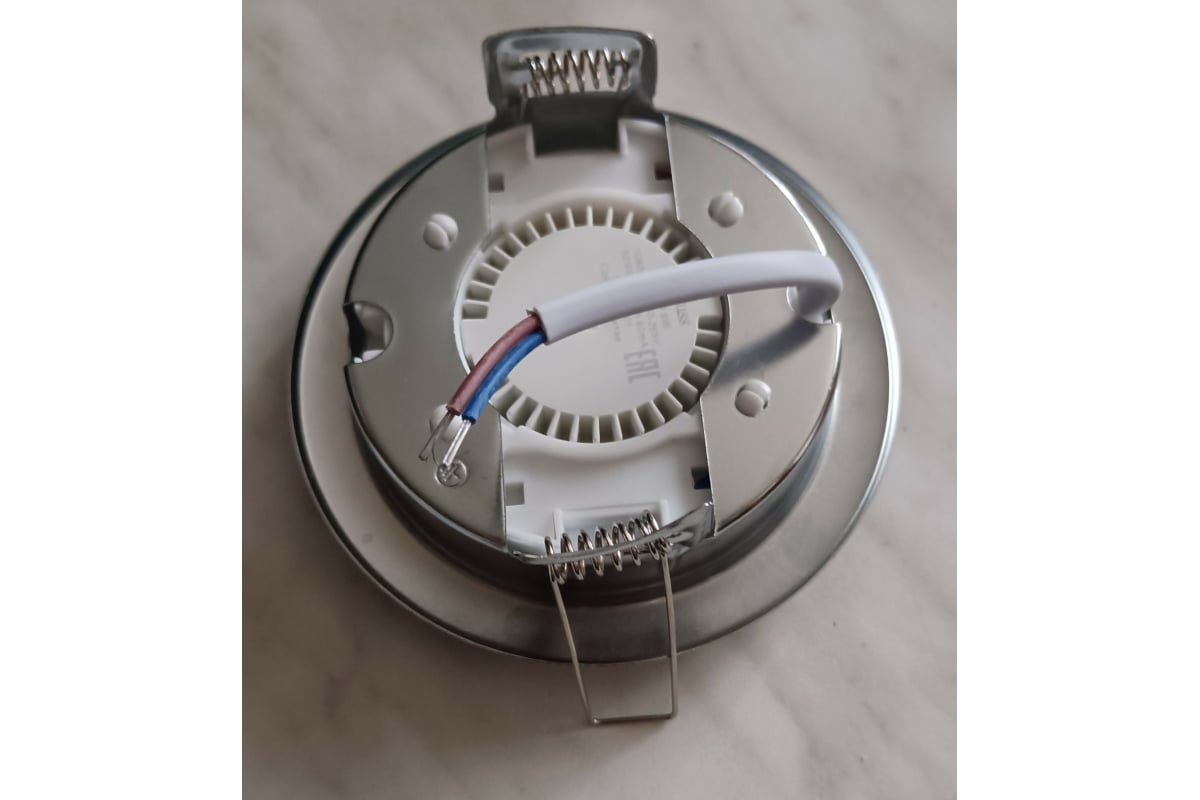 Светильник Ecola GX53 H4 без рефлектора /хром/ 38x106 /к+/ FC53H4ECB ...