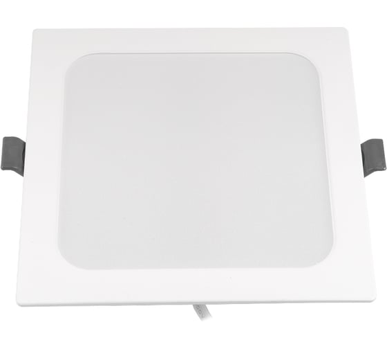 Встраиваемый светильник светодиодный General Lighting Systems12Вт, 1240Лм, 4500К, Нейтральный белый, Квадрат, 149х149х27мм GLP-SW3-12BT-145-4 412415