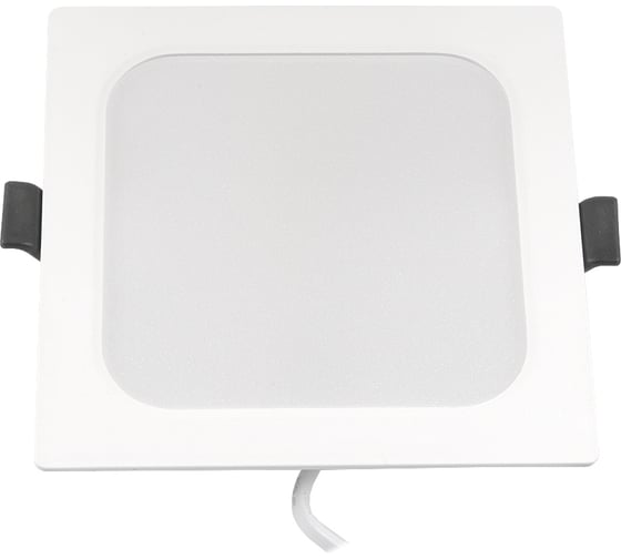 Светодиодный встраиваемый светильник светодиодный General Lighting Systems 9Вт, 720Лм, 6500К, Холодный белый свет, Квадрат, 119х119х26мм GLP-SW3-9BT-118-6 412414