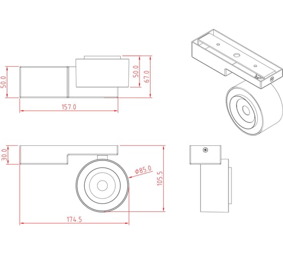 Потолочный светильник MAYTONI Treo C062CL-L12B4K
