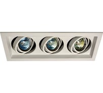 Встраиваемый карданный светильник IMEX MR16, 3х50W, GU5.3 WH IL.0006.6315