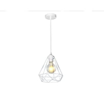 Подвесная люстра IMEX лофт 1х60Вт E27 MD.1706-1-P WH