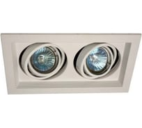 Встраиваемый карданный светильник IMEX MR16, 2х50W, GU5.3 WH IL.0006.6215