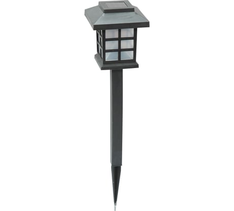 Садовый светильник КОСМОС 36см, черный, квадрат, пластик, KOC_SOL263