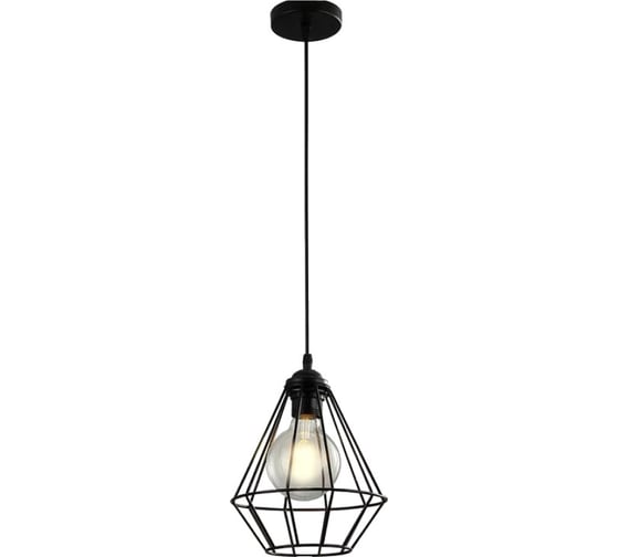Подвесная люстра IMEX лофт 1х60Вт E27 MD.1704-1-P BK