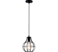Подвесная люстра IMEX лофт 1х60Вт E27 MD.1705-1-P BK