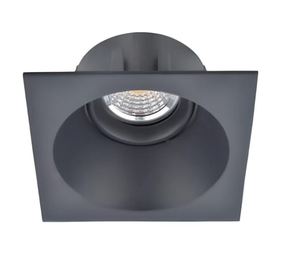 Светильник встраиваемый Luminotti DIP, black, квадратный, GU 10 (без лампы), 103x103x52мм L.014.2.1.BK