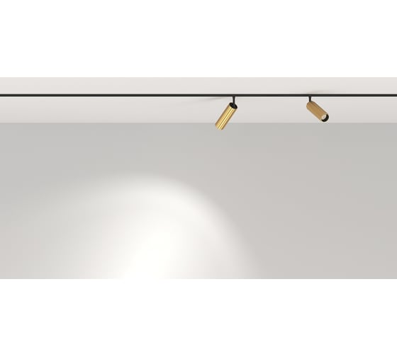 Светильник Luminotti SPOTT RIBBLE, система GENESIS 48V, 10W, 3000K, GOLD, магнитный L.305.10.3K.GL