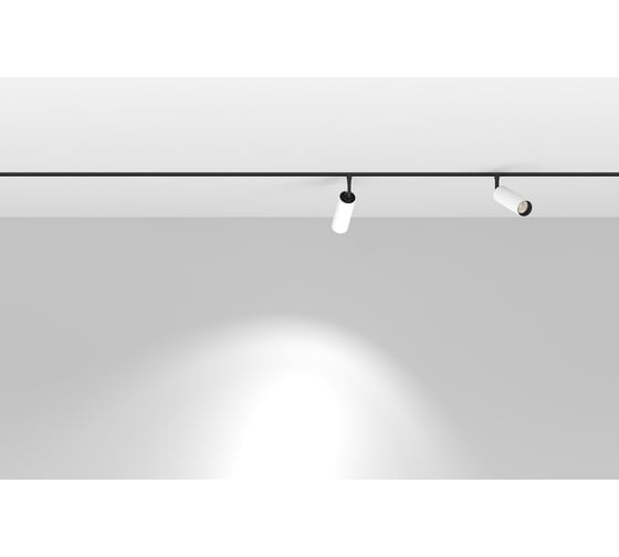 Светильник Luminotti SPOTT, система GENESIS 48V, 10W, 3000K, BLACK-WHITE, магнитный L.304.10.3K.BKWH