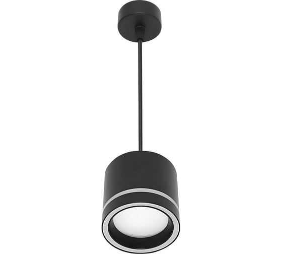 Подвесной cветильник Wolta Luce, корпус под лампу GX53, макс.мощность 20Вт, 83×1060 мм, IP20, регулируемая длина подвеса 1м, черный WSL-GX53/P06BL