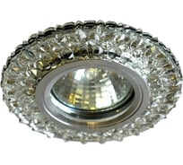 Встраиваемый светильник IMEX MR16+LED 3W 4000K ПОЛИКРИСТАЛЛ, AL/CLEAR IL.0027.1403