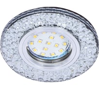 Встраиваемый светильник IMEX MR16+LED 3W 4000K ПОЛИКРИСТАЛЛ, AL/CLEAR IL.0027.2103