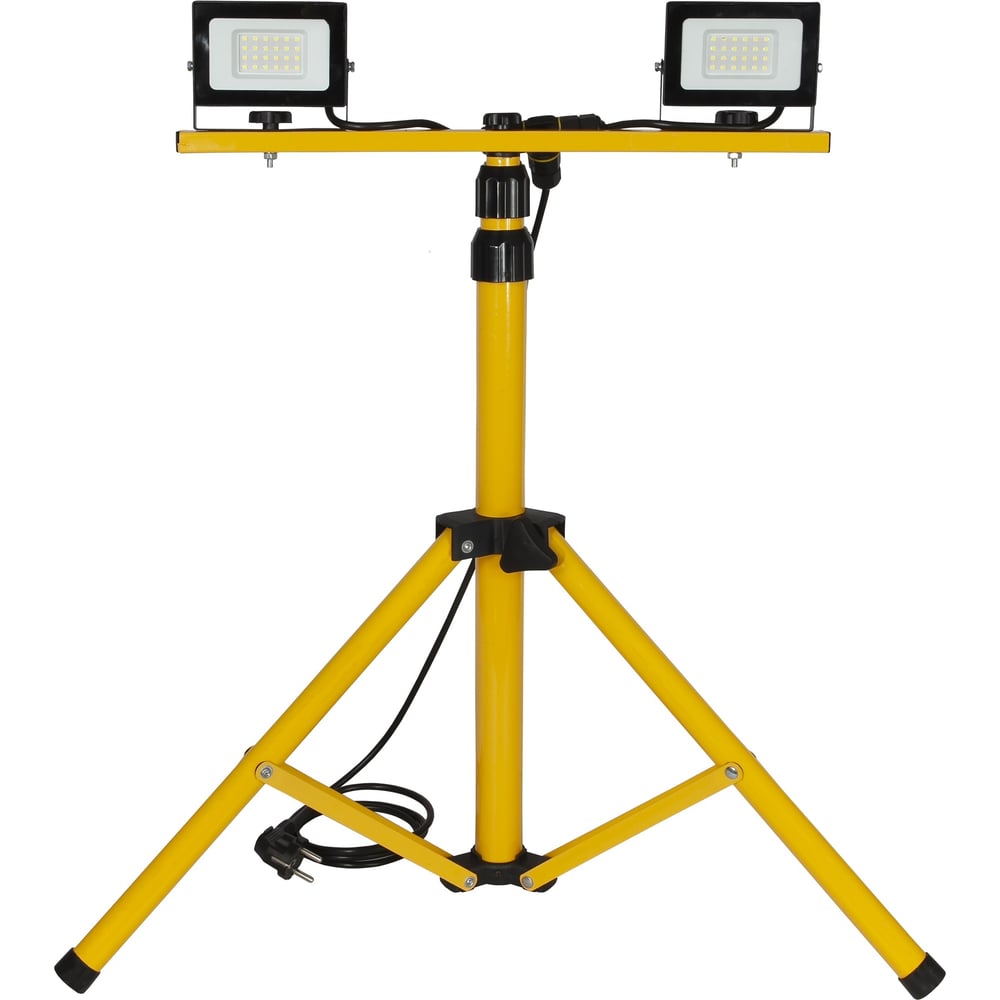 Светодиодный прожектор на штативе GLANZEN 2x30 Вт FAD-0003-2x30-SL КА ...