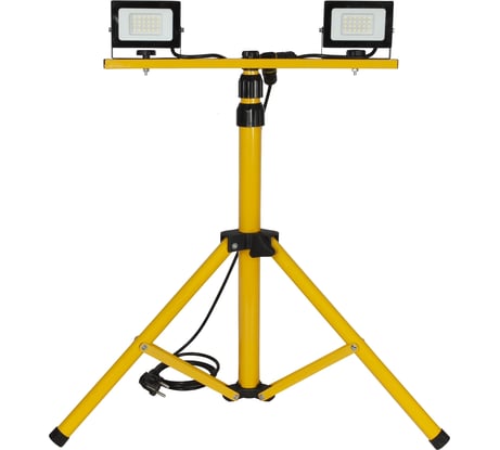 Светодиодный прожектор на штативе GLANZEN 2x30 Вт FAD-0003-2x30-SL КА-00007014