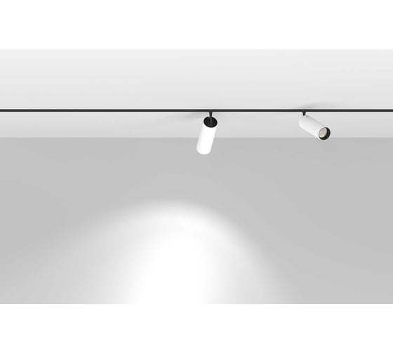 Светильник Luminotti SPOTT, система GENESIS 48V, 18W, 3000K, BLACK-WHITE, магнитный L.304.18.3K.BKWH