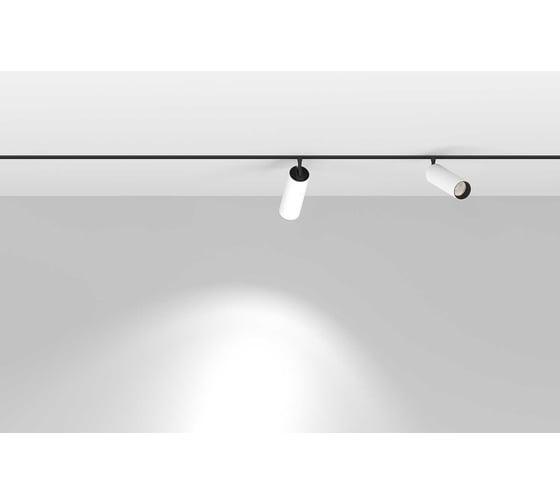 Светильник Luminotti SPOTT, система GENESIS 48V, 18W, 4000K, BLACK-WHITE, магнитный L.304.18.4K.BKWH