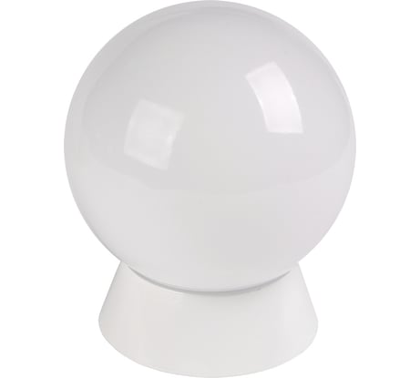 Светильник IEK НПП-60w, шар, молочный, основание, пластик, IP33, IEK LNPP0-9101-1-060-K01