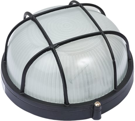 Светильник IEK НПП/НПБ, 1302, черный, круг, решетка, 60Вт, IP54, ИЭК LNPP0-1302-1-060-K02