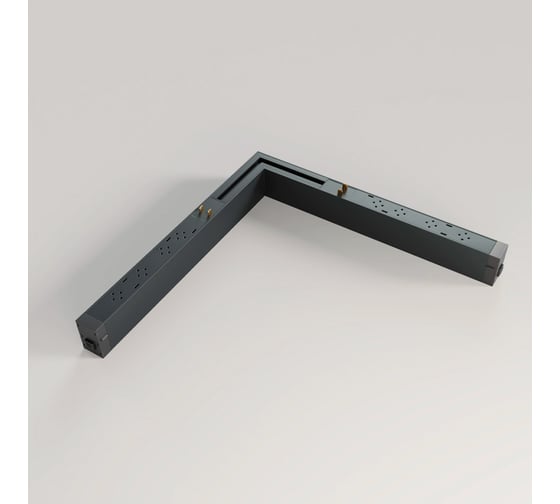 Светильник Luminotti FLAT CORNER, система SLIMLINE, Black, 18W, SMART DIM, CRI90, BridgeLux, 2700-6000К 310x310x25x41mm L.218.18.CCT.BK