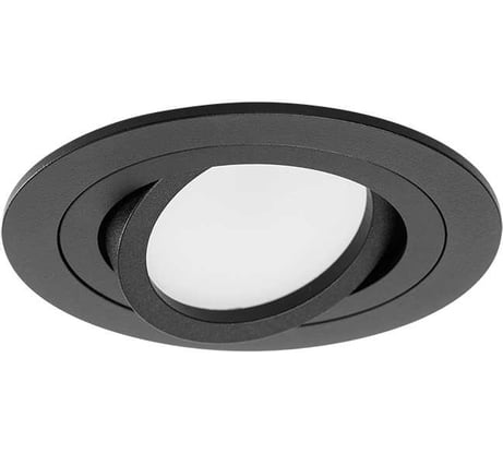 Встраиваемый cветильник Wolta Alto, корпус под лампу GU5.3, макс.мощность 35 Вт, 92×22 мм, монтажное отверстие 80 мм, круглый, Черный WDL-GU5.3/01BL-R