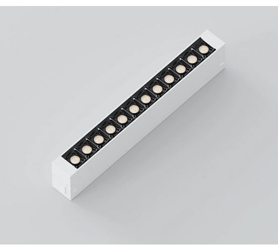 Светильник Luminotti FLAT MASK, сис. SLIMLINE, White 18W SMART DIMCRI90 OSRAM TRIX ССТ 3000-6000К, 410x25x41мм L.202.18.CCT.WH