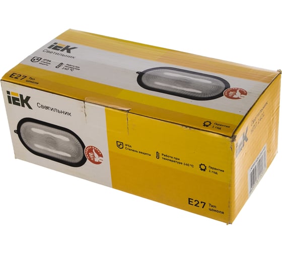 Светильник IEK НПП/НПБ, 1401, белый, овал, 60Вт, IP54, ИЭК LNPP0-1401-1-060-K01