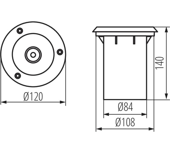 Грунтовый светильник KANLUX MORO DL-35 4870