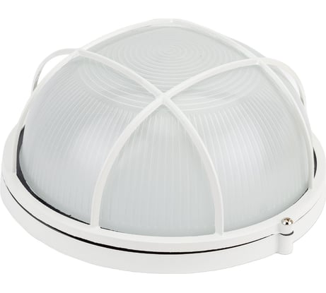 Светильник IEK НПП/НПБ, 1102, круг, с решеткой, 100Вт, IP54, ИЭК, белый LNPP0-1102-1-100-K01