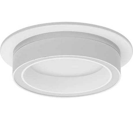 Встраиваемый cветильник Wolta Luce, корпус под лампу GX53, макс.мощность 20Вт, 105×35 мм, монтажное отверстие 90 мм, круглый Белый WDL-GX53/06W-R