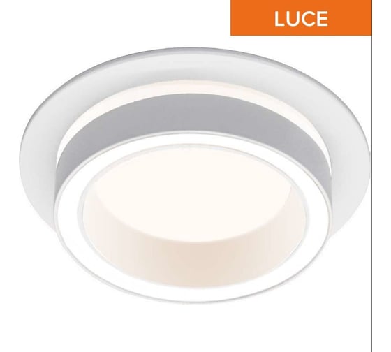 Встраиваемый cветильник Wolta Luce, корпус под лампу GX53, макс.мощность 20Вт, 105×35 мм, монтажное отверстие 90 мм, круглый Белый WDL-GX53/06W-R