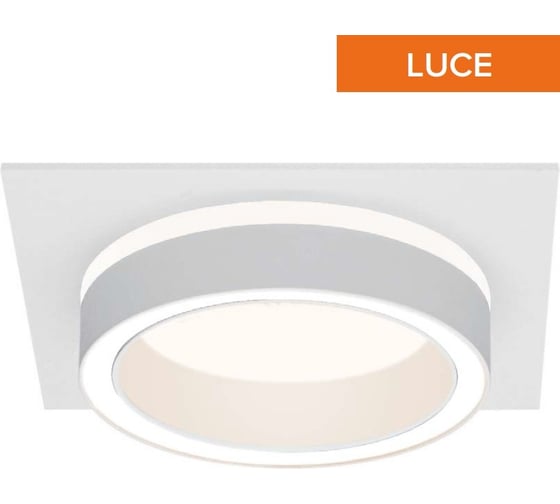 Встраиваемый cветильник Wolta Luce, корпус под лампу GX53, макс.мощность 20Вт, 105×105×35 мм, монтажное отверстие 90 мм, квадратный Белый WDL-GX53/06W-S