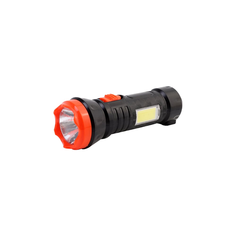 Фонарь аккумуляторный Ultraflash LED51572 (220В, черн. /оранж., 1+COB ...