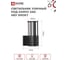 Светильник уличный настенный односторонний IN HOME НБУ SMOKY-1хA60-BL алюм под 1хA60 E27 черный IP54 4690612052892 3