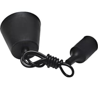 Шнур с патроном IMEX E27, ЧЕРНЫЙ,1 m, потолочное крепление PNL.E27/1 BLACK